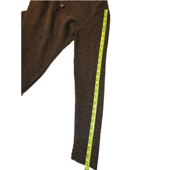 Ladies Gap Brown Knit Shawl Collar Sweater Size Large - Picture 8 of 10